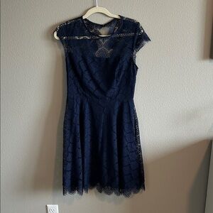 Kensie Navy Lace Mini Dress